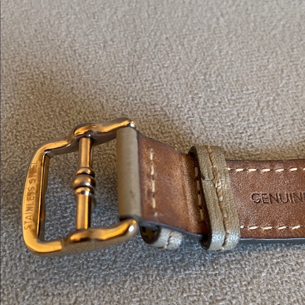Coach Taupe Leather Strap Watch with Grey Sunray Dial - Picture 8 of 12